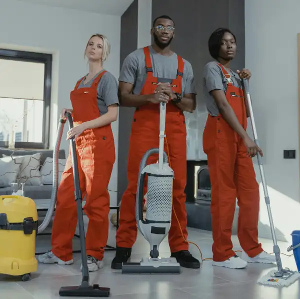 Team cleaning